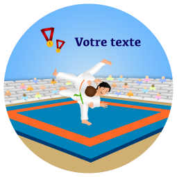 Impression feuille comestible judo