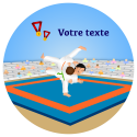 Impression feuille comestible judo