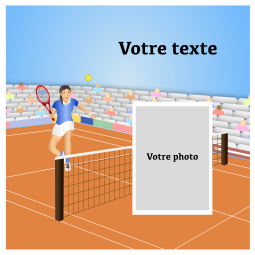 Tennis Féminin Photomontage