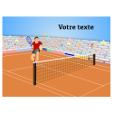 décoration comestible tennis rectangle