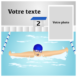 Natation Photomontage
