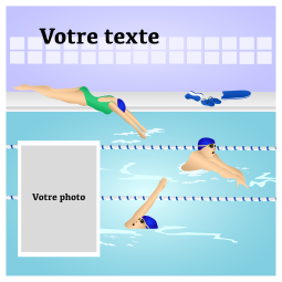 Natation Photomontage