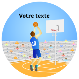 décoration comestible basket rond