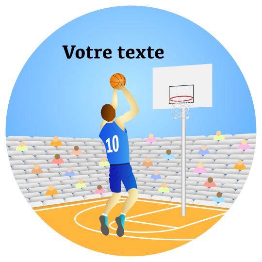 décoration comestible basket rond