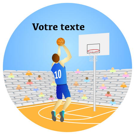 décoration comestible basket rond