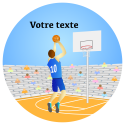 décoration comestible basket rond