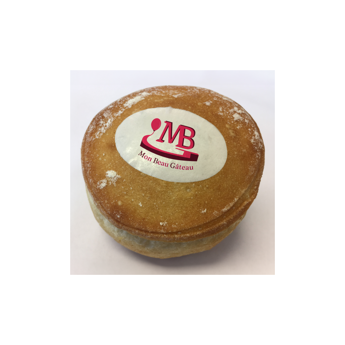 logo sur feuille comestible