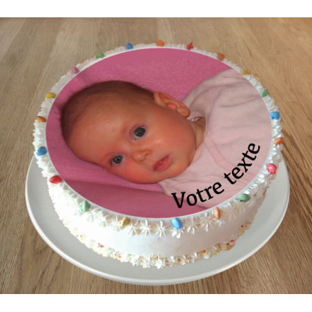 Votre photo sur feuille comestible