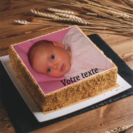 Votre photo sur feuille alimentaire